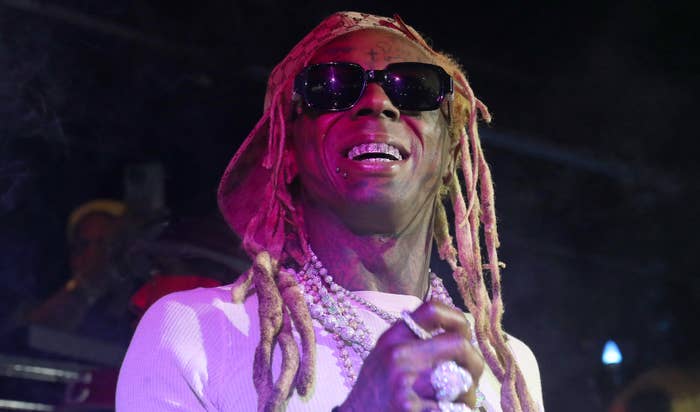Lil Wayne performs during his All-Star Weekend Party on February 18, 2022