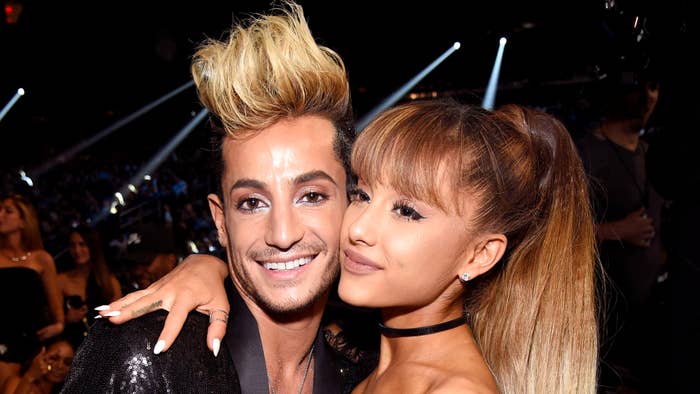 Frankie Grande is pictured with sister Ariana