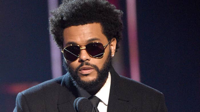 The Weeknd accepts the Song of the Year award for &#x27;Blinding Lights&#x27; onstage at the 2021 iHeartRadio Music Awards