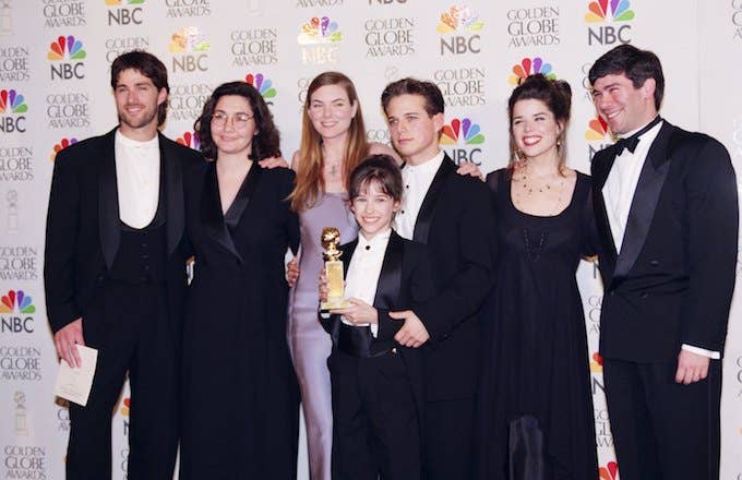 &#x27;Party of Five&#x27; cast at the 1996 Emmy Awards