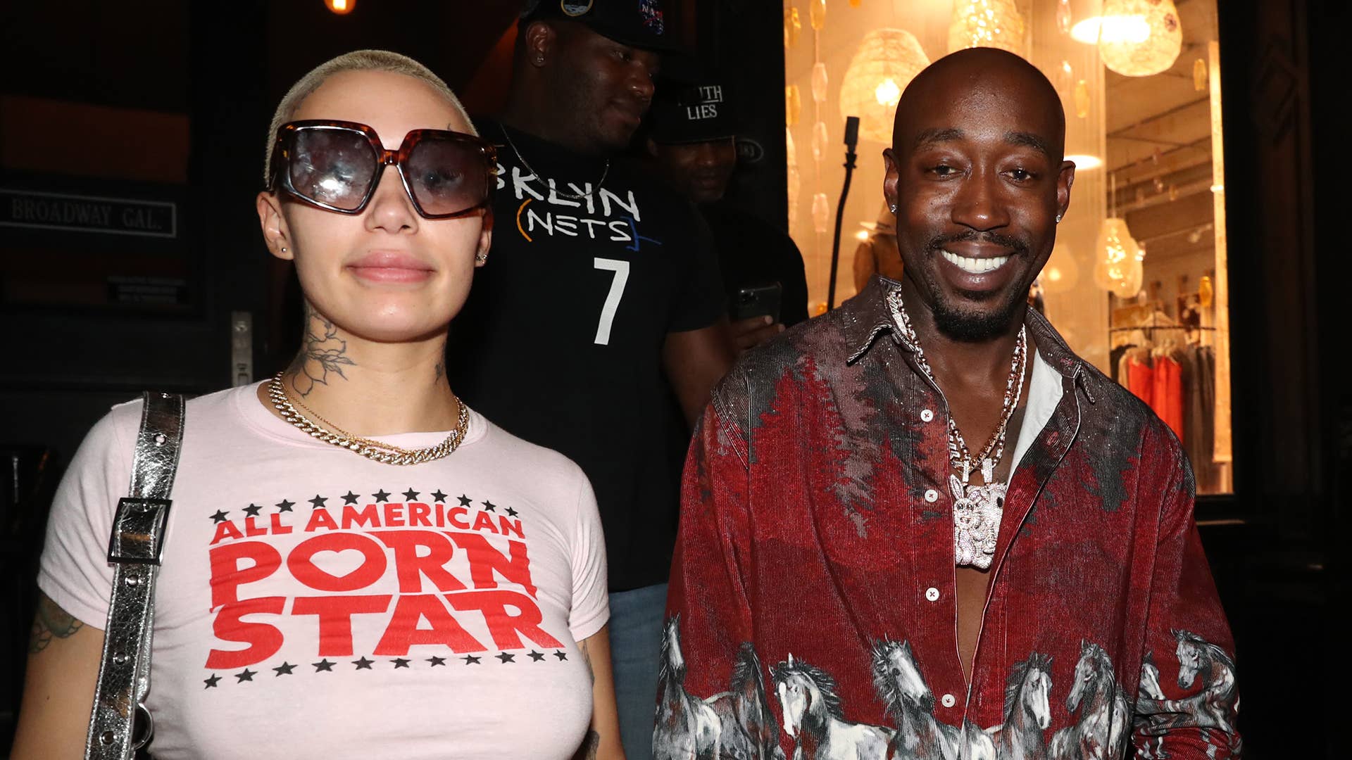 TheFitMami and Freddie Gibbs attend Experience The Resort & Casino Special Listening Event