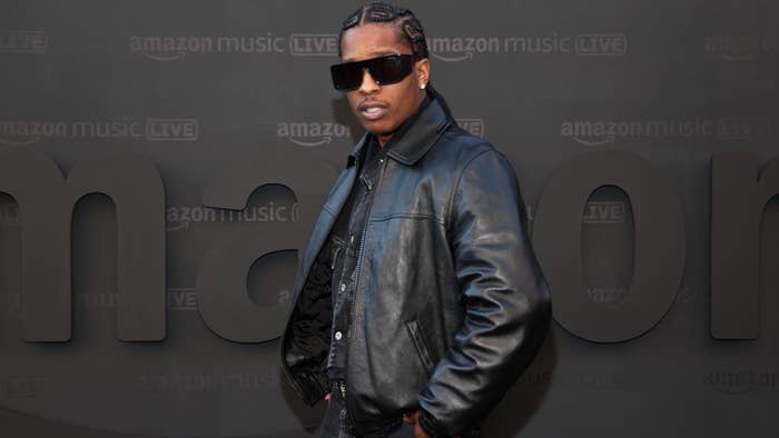 ASAP Rocky is seen at Amazon Music Live red carpet