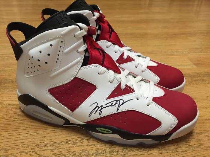 autographed jordan shoes