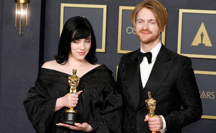 Billie Eilish and Finneas at the Academy Awards