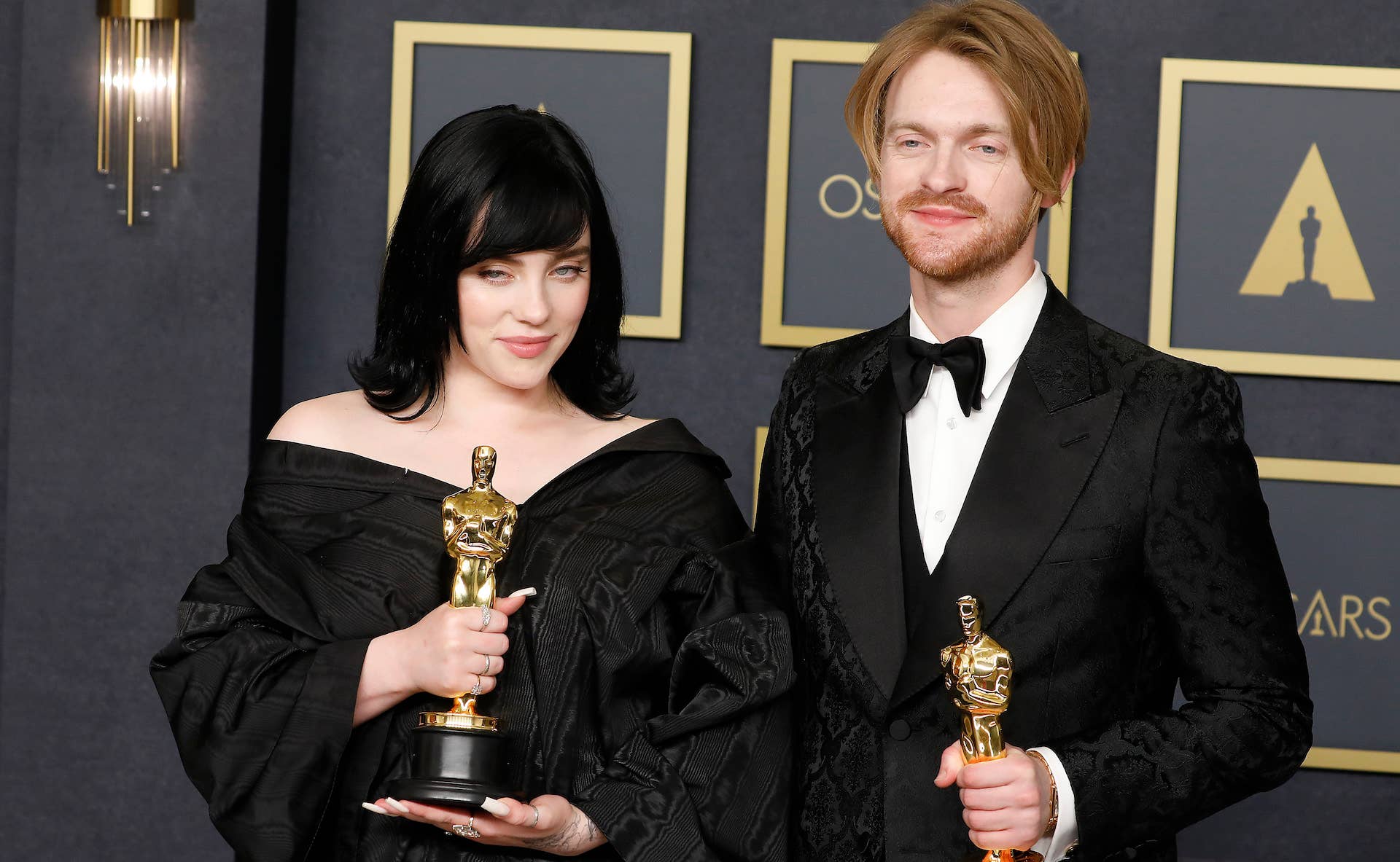 Billie Eilish and Finneas at the Academy Awards
