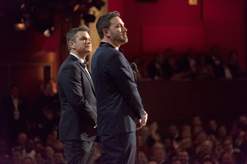 Matt Damon and Ben Affleck at 89th Academy Awards