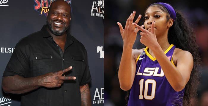Shaq and Angel Reese image split for news
