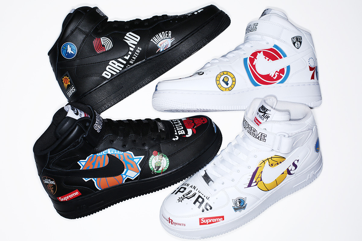 Air force 1 online collab supreme