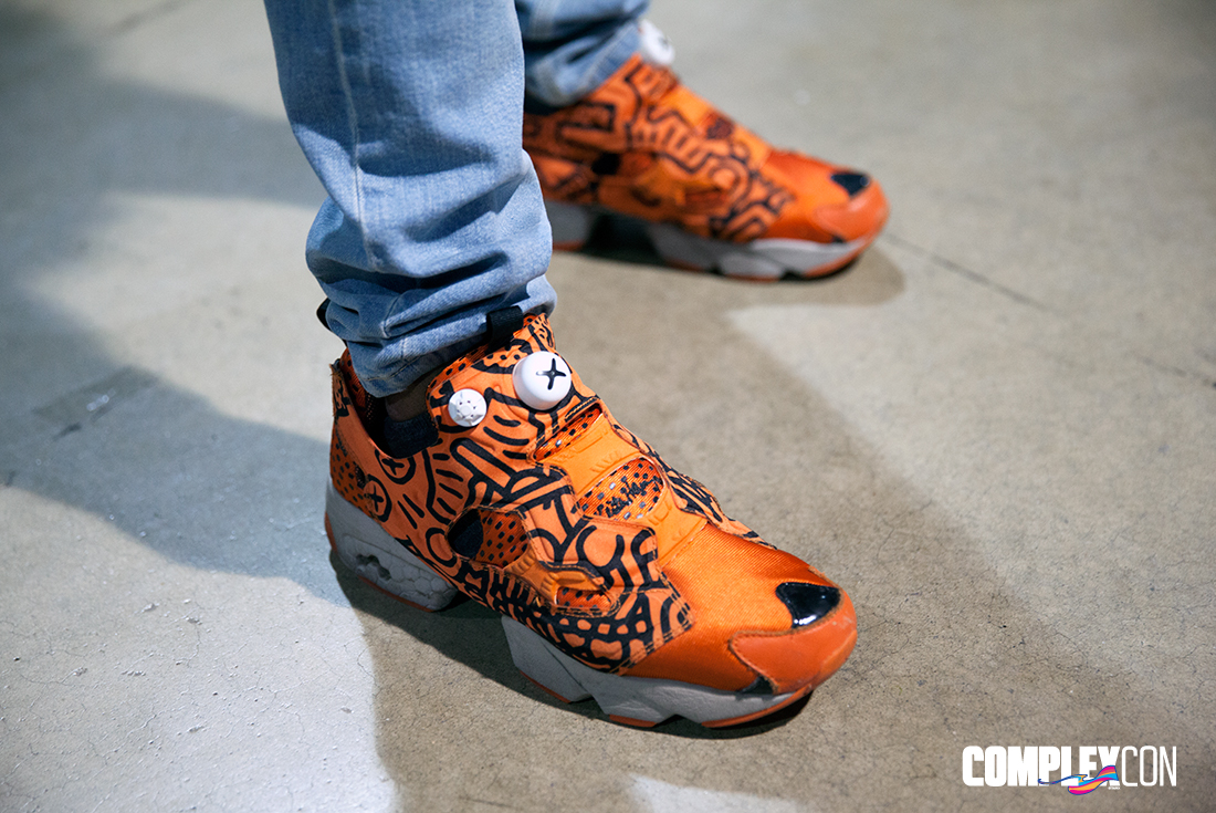 Orange Reebok Instapump ComplexCon