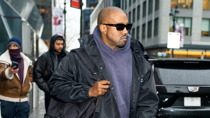 Kanye West is seen in Chelsea on January 05, 2022.