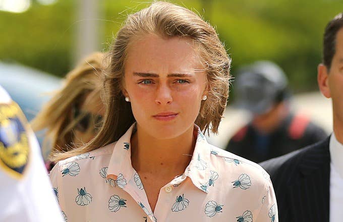 Michelle Carter appears in court during texting suicide trial.
