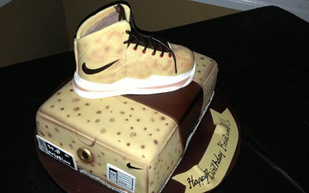 Nike LeBron 10 EXT Cork Sneaker Cake