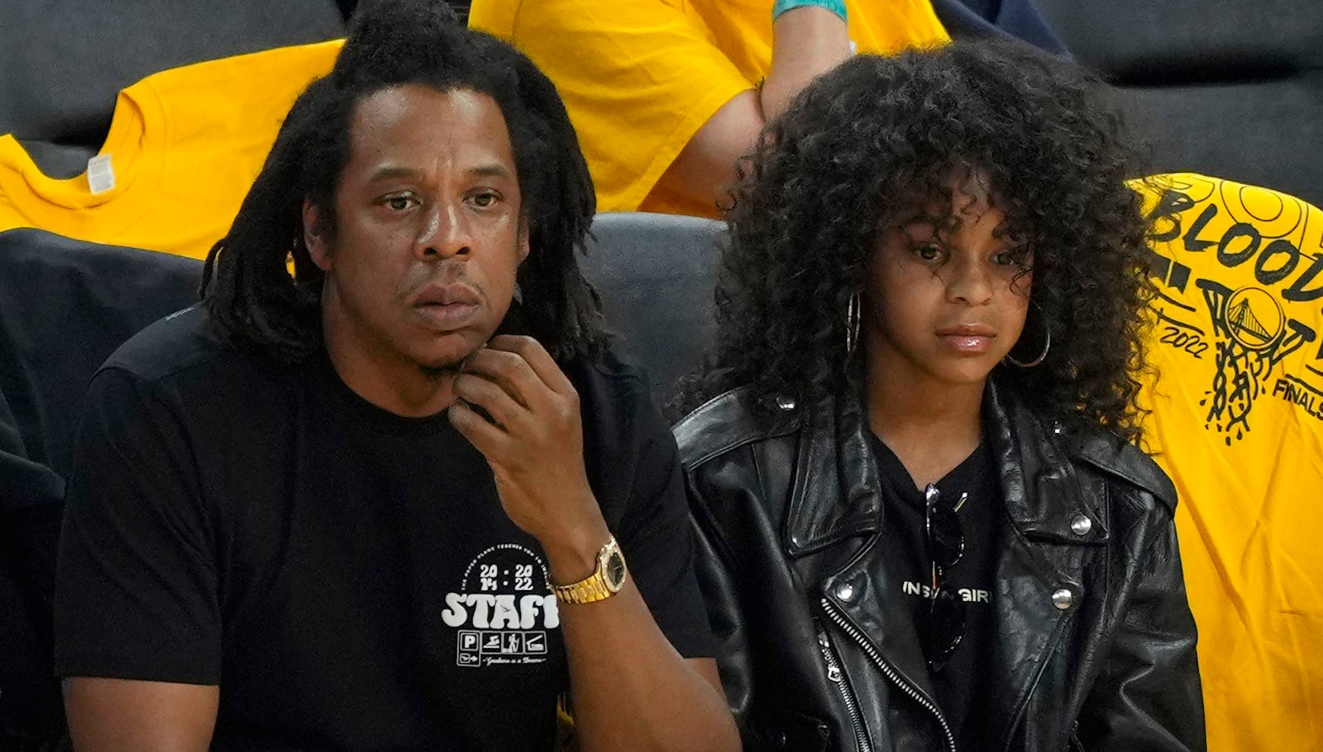 Jay-Z and daughter Blue Ivy attend 2022 NBA Finals