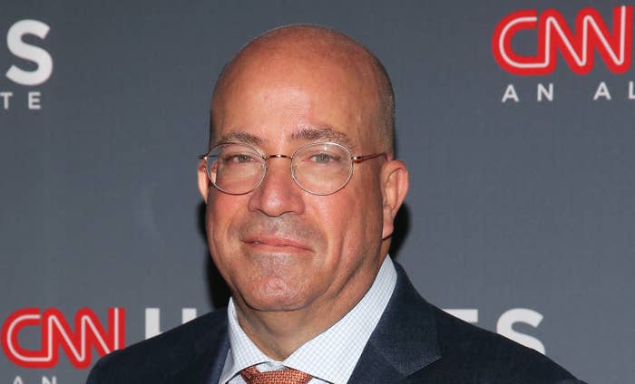 Jeff Zucker on a red carpet for CNN event