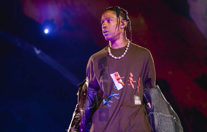 Travis Scott performs at Astroworld in 2021