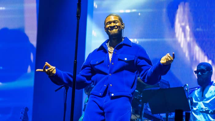 Usher performs during the 2023 Dreamville Festival at Dorothea Dix Park