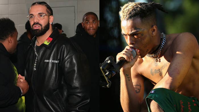 Drake and XXXTentacion are pictured in separate pics