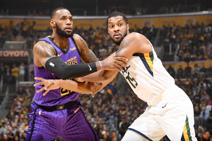 Lakers versus Jazz