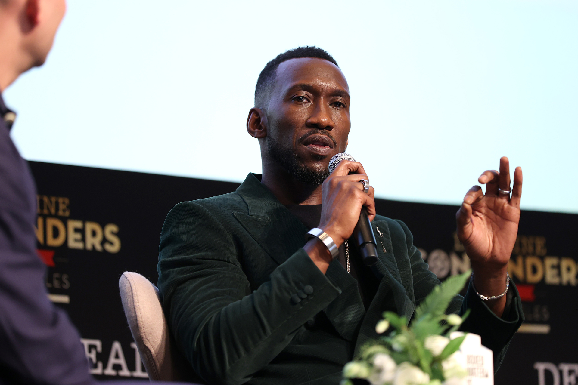 Mahershala Ali speaks onstage during Deadline&#x27;s The Contenders Film at DGA Theater Complex