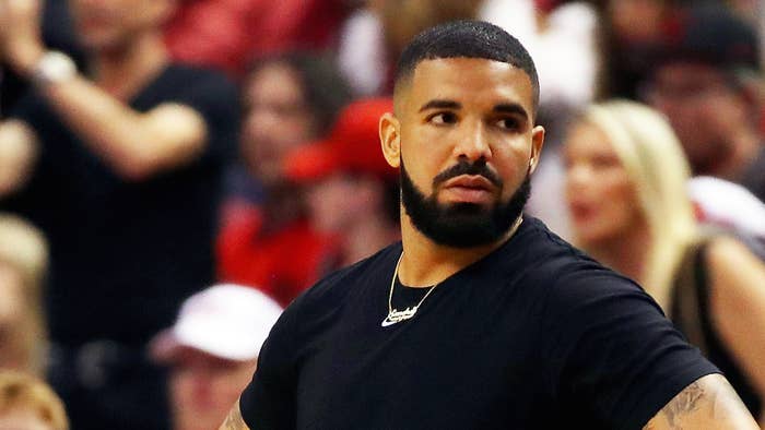 Drake reacts in the first half during Game Five