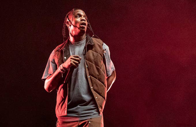 Rapper Travis Scott performs on day 2 of Music Midtown at Piedmont Park.