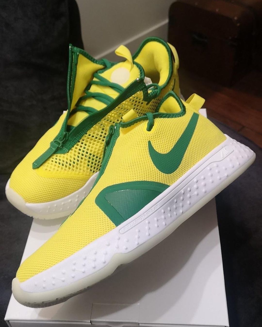 Nike By You iD PG 4 Opti Yellow Clover