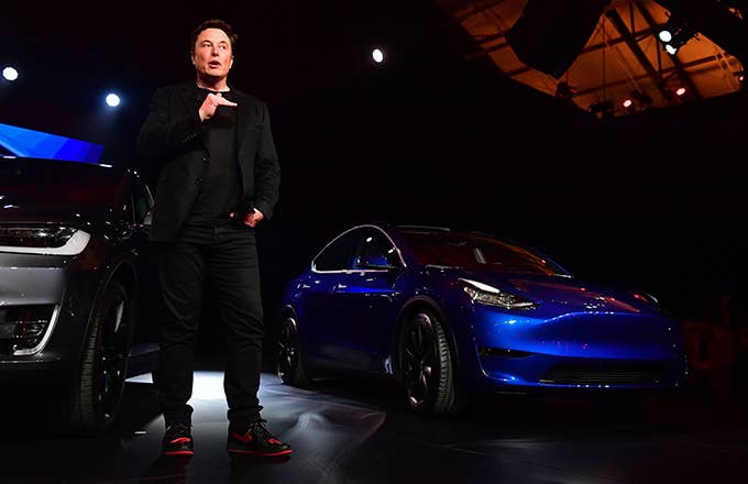 Elon and Tesla Model Y