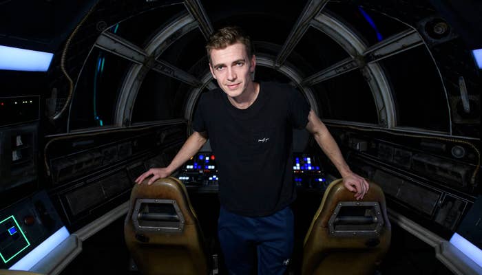 Hayden Christensen at Disneyland resort