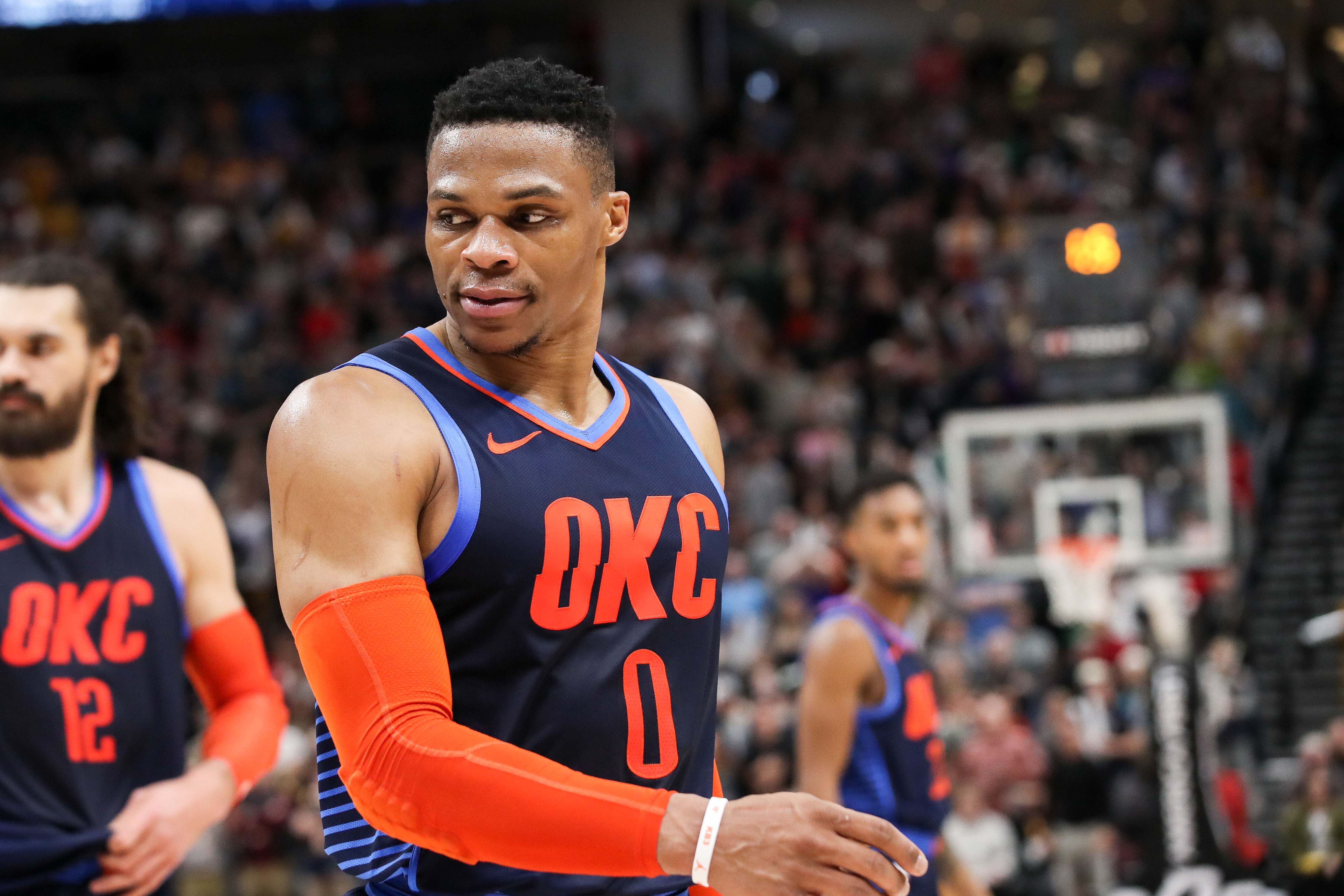 Russell Westbrook Jazz Thunder Utah 2018