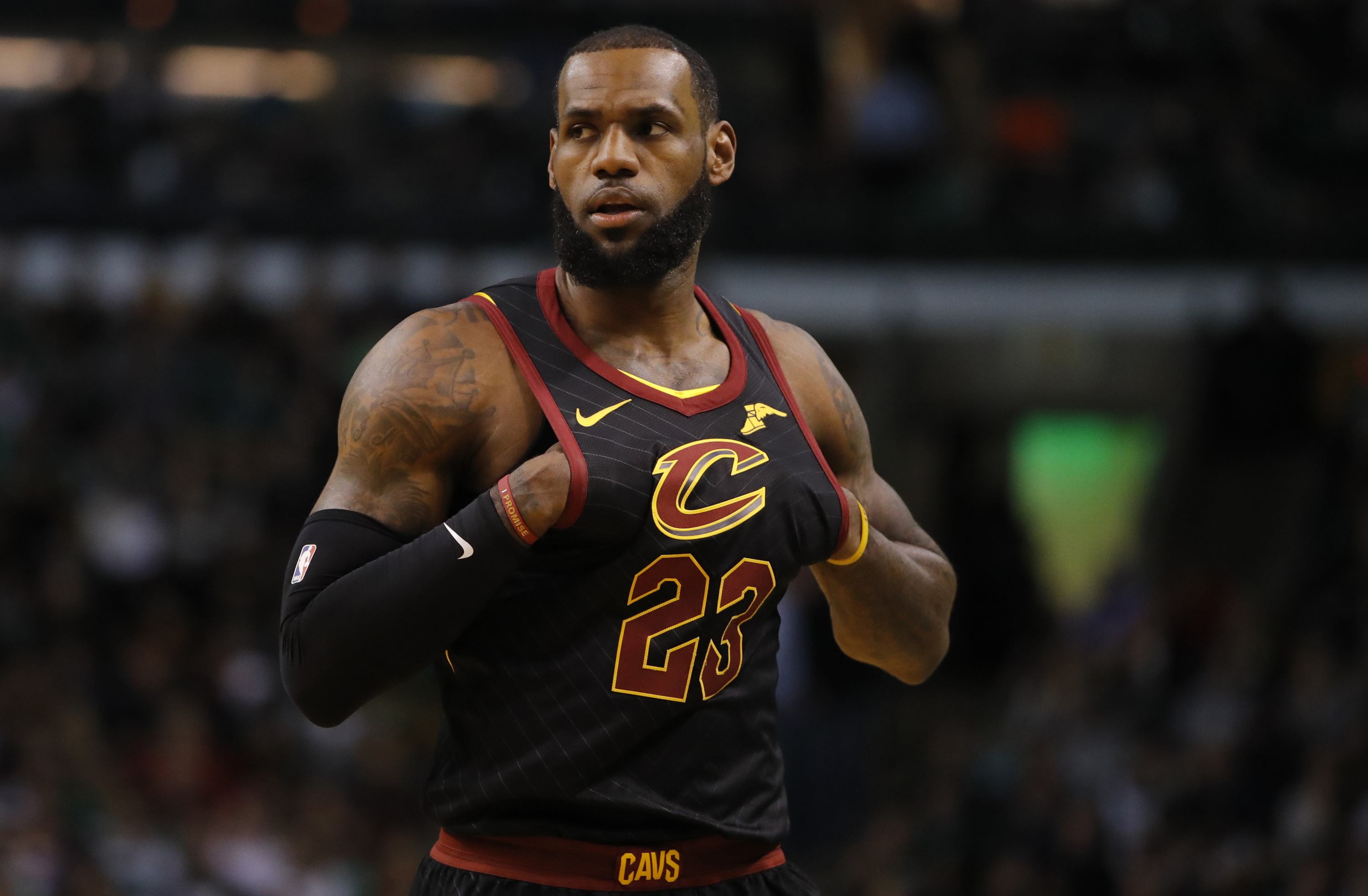 LeBron James Cavs Celtics Jan 2018