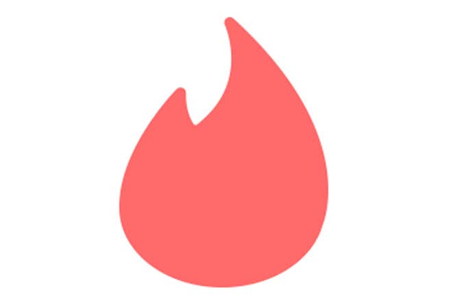 The Tinder logo we've become oh so familiar with.