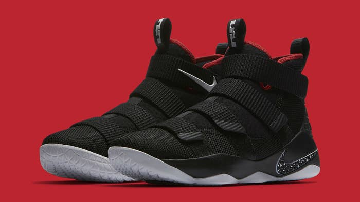 Nike LeBron Soldier 11 Bred Release Date Main 897644 002