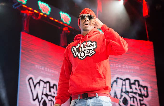 Nick Cannon onstage for Wild'N Out Live.