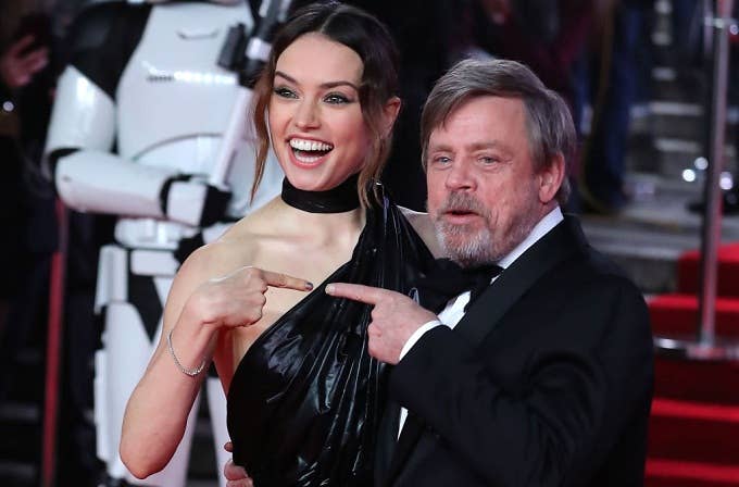 Daisy Ridley and Mark Hamill