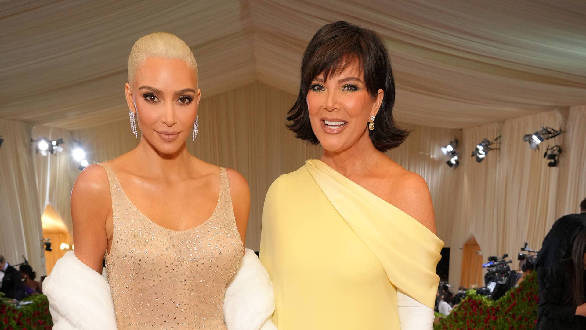 Kim Kardashian and Kris Jenner arrive at The 2022 Met Gala Celebrating "In America: An Anthology of Fashion"