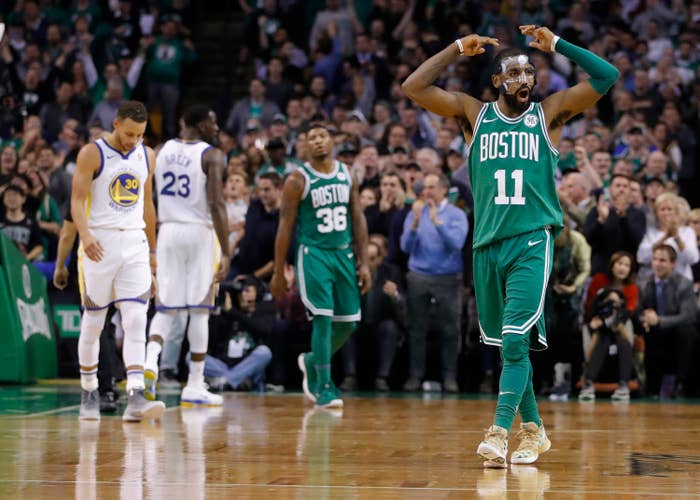 Kyrie Irving Celtics Warriors November 2017