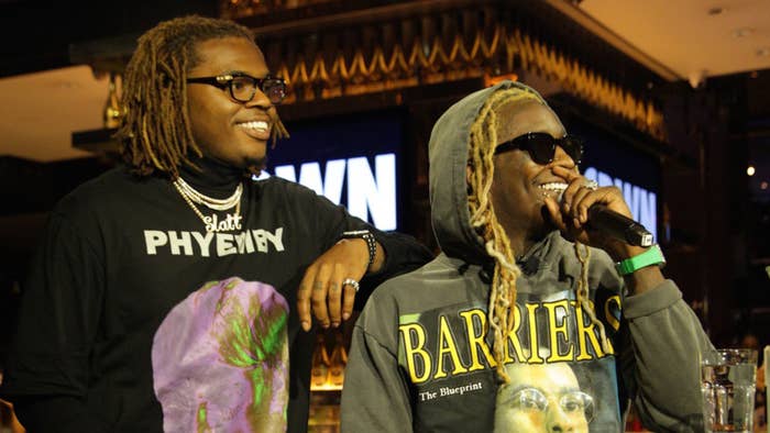 Gunna and Young Thug Attend 40/40 Club #CRWN A Conversation With Elliott Wilson