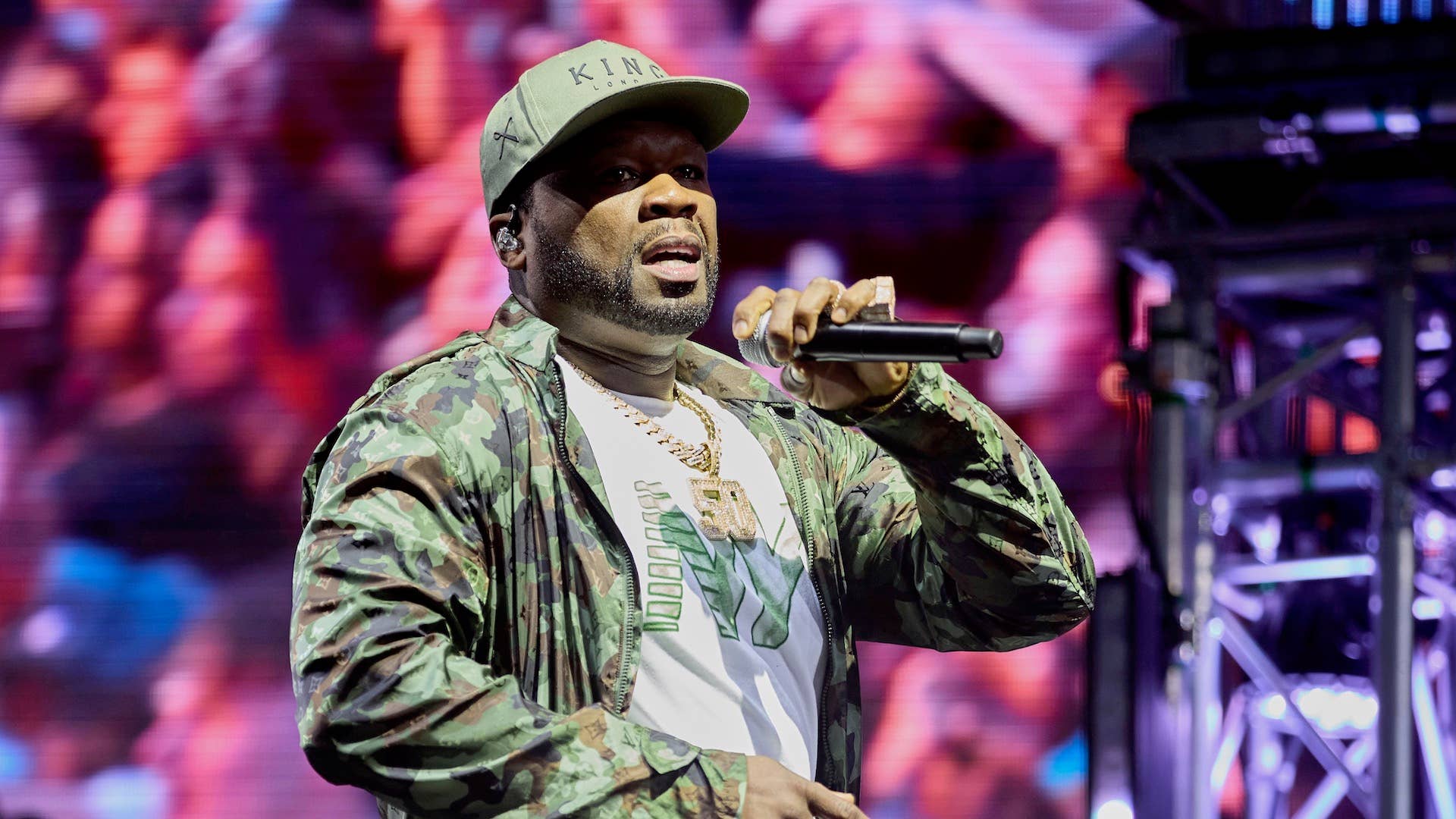 50 Cent performs on day 1 of Parklife Festival at Heaton Park