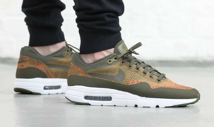 Nike Air Max 1 Ultra Flyknit Olive 843384 300 (1)