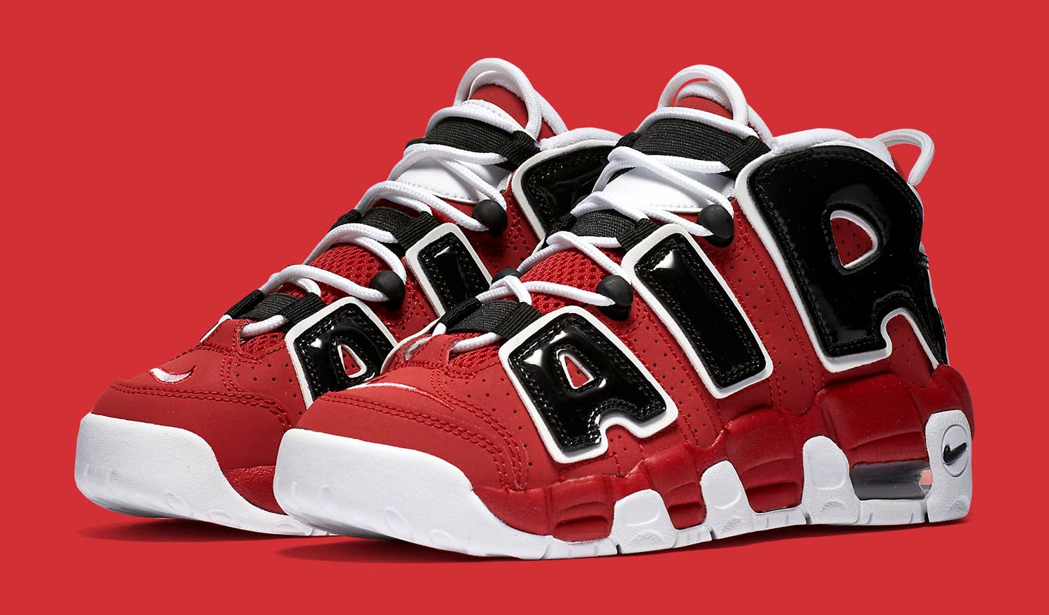 Nike Air More Uptempo Red Black