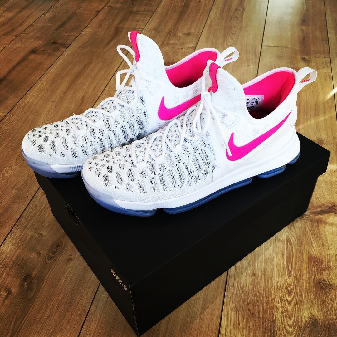 Nike iD KD 9 White/Pink Blast