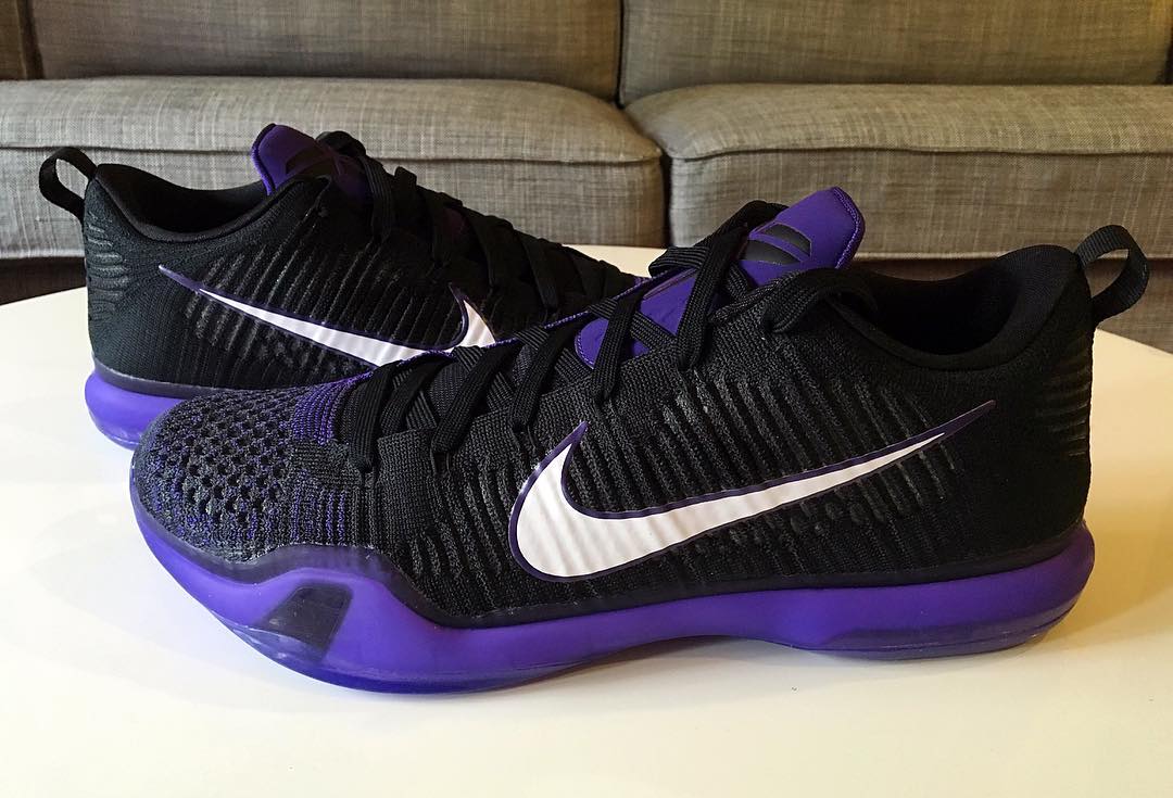 Nike Kobe 10 Elite Low Black/Purple Sample (2015)