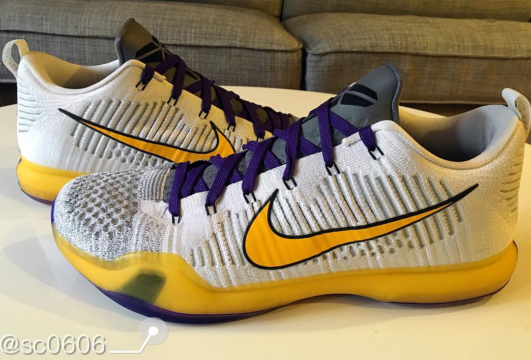 Nike Kobe 10 Low Elite &quot;Lakers&quot; Sample (2015)