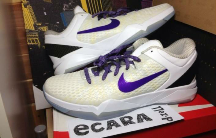 Nike Kobe 7 Elite White/Purple Sample (2012)