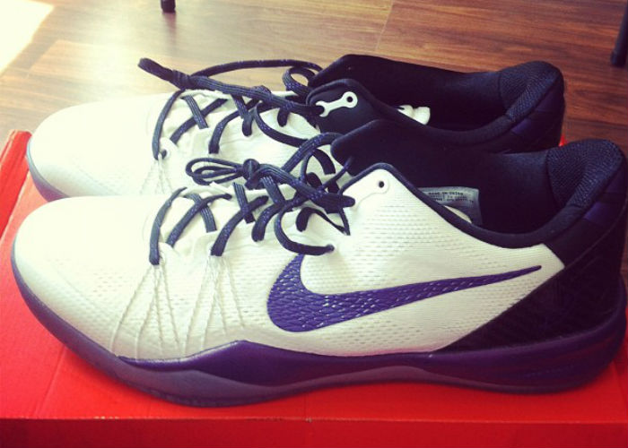 Nike Kobe 8 Elite White/Purple Sample (2013)