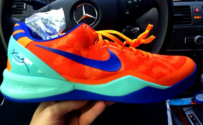 Nike Kobe 8 Orange/Mint Blue Sample (2013)