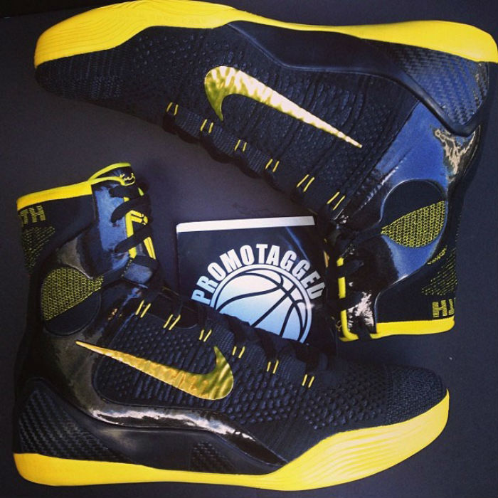 Nike Kobe 9 Elite Black/Gold Yellow Sample (2014)