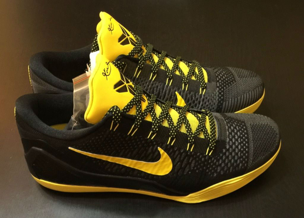 Nike Kobe 9 Elite Low Black/Yellow Sample (2014)