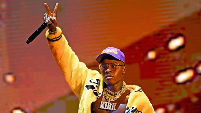 DaBaby performs onstage during the 2020 MTV Video Music Awards