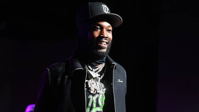 Meek Mill performs on stage at 2021 REVOLT Summit